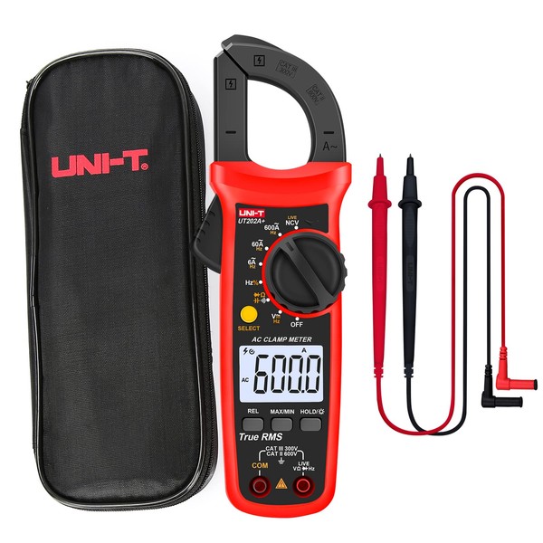 UNI-T Digital Clamp Meter UT202A+, AC Current TRMS HVAC Volt