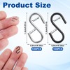Gosknor Pack of 200 Mini S Hooks for Hanging, 1.3