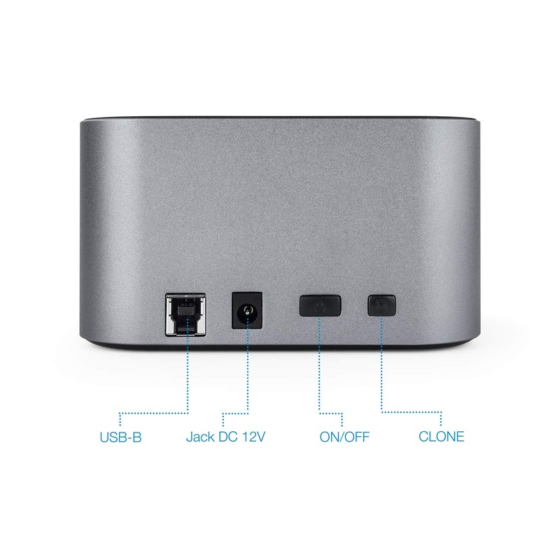 TOOQ TQDS-805G - Docking Station with Dual SATA Bay for