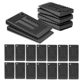 20pcs Furniture Levelers Pads,Plastic Wedges,Levelling Feet Shims,Non-Slip Flexible Levelers Pads Rubber Feet,Flexible Rubber Table Leveling Shims for Leveling Tables,Chair,Fridge,Cabinets(black)