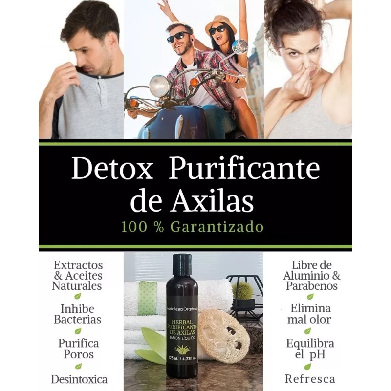 Fortaleza Orgánica Jabón Líquido Purificante De Axilas- Elimina El Mal