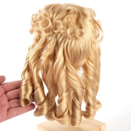 Monique Synthetic Mohair Blonde Light Peach Breanna 14"-15" Curly Doll Wig