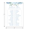 InvitationHouse 24 Blue Hydrangea Bridal Shower Game (Would She Rather)