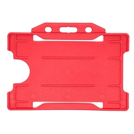 ALG ID Cards - Single Identity Card Pass Badge Holder (Red)
