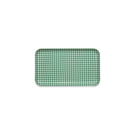 TATSU-CRAFT CN Caster Tray, SS 8.5 inches (21.5 cm), Check, Green, Non-slip, Non-slip, Tray, Stylish, Cute, Non-slip Plastic Tray, Kitchen, Miscellaneous Goods, Placemat, Cafe, Made in Japan