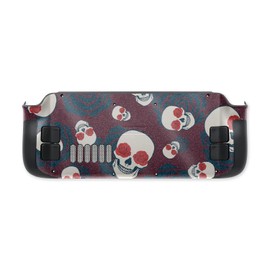 MightySkins Glossy Glitter Skin Compatible with Valve Steam Deck - Skulls N Roses | Protective, Durable High-Gloss Glitter Finish | Easy to Apply, Remove, and Change Styles | Made in The USA