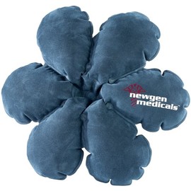 Newgen Medicals Travel Seat Cushion: Inflatable Travel Pillow in Flower Shape with Integrated Suction Cup (Inflatable Small Pillow, Inflatable Pillow, Outdoor, Neck Pillow)