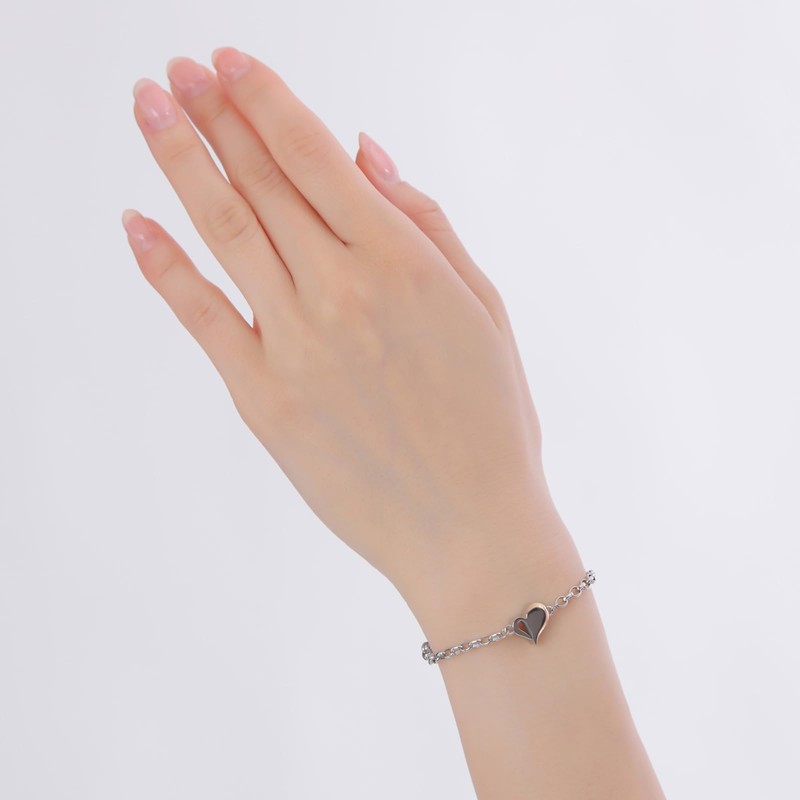White Clover MEMBR301 Cremation Bracelet, Fits Up to 5.9 -