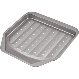 Non-Stick Chip Tray for Oven, Multipurpose Crisper, Oven Tray, Baking Tray, 34cm x 36cm, Carbon Steel