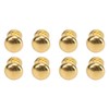 8Pcs 1:12 Scale Miniature Round Head Knobs, Metal Dollhouse Door