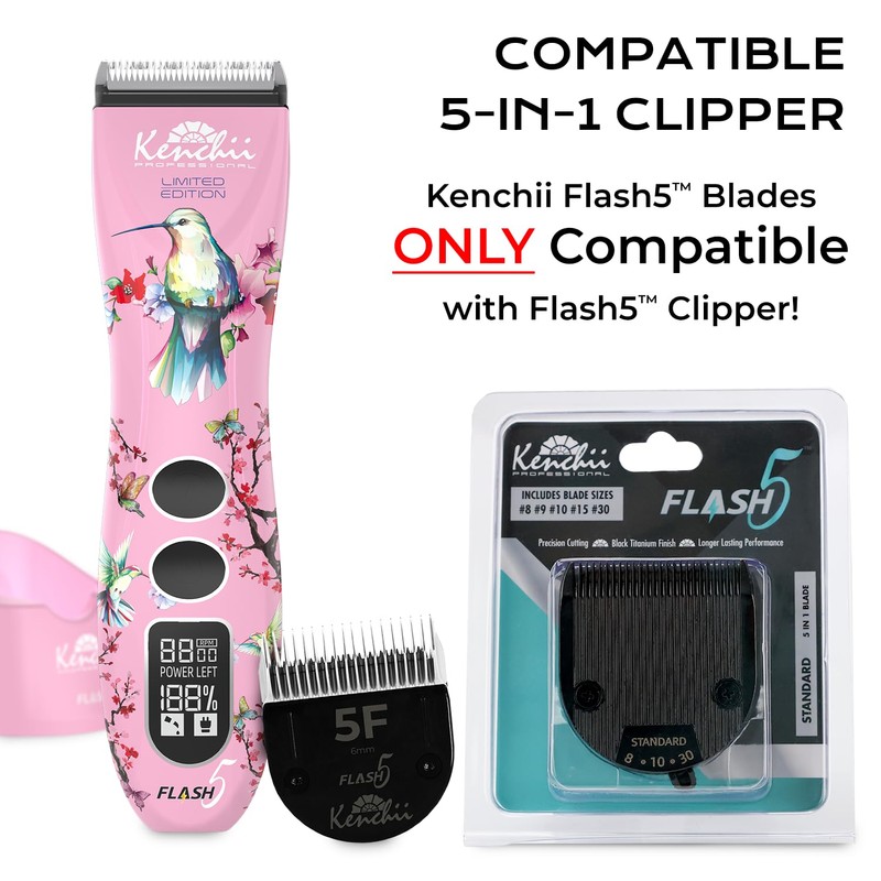 Kenchii Flash 5 Clipper Blade (Standard) Only Compatible with Limited
