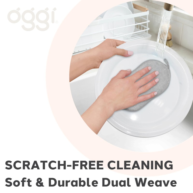 OGGI Bambou Odor-Free Kitchen Sponges - Natural Kitchen Sponges for