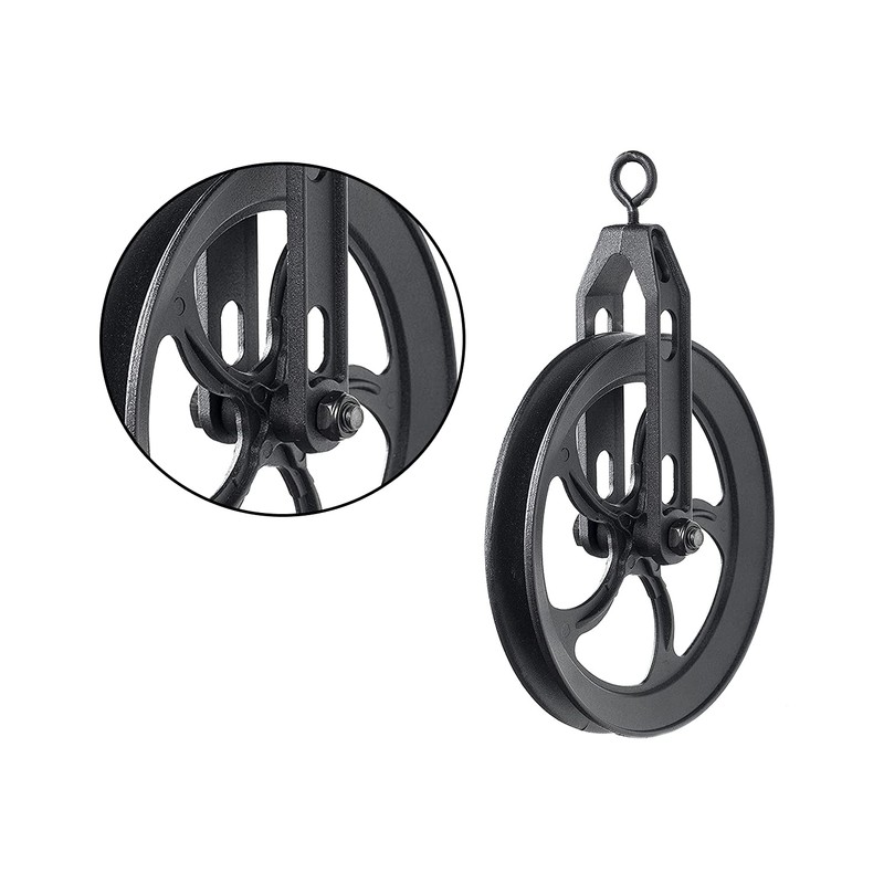 Rustic State Vintage Industrial Look Medium Wheel Farmhouse Pulley for