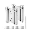 CENPEK 2PCS 3 Inch Stainless Steel Two-Way Hinge Double Opening