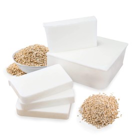 Primal Elements Primal Elements Oatmeal Soap Base - Moisturizing Melt and Pour Glycerin Soap Base for Crafting and Soap Making, Vegan, Cruelty Free, Easy to Cut - 5 Pound