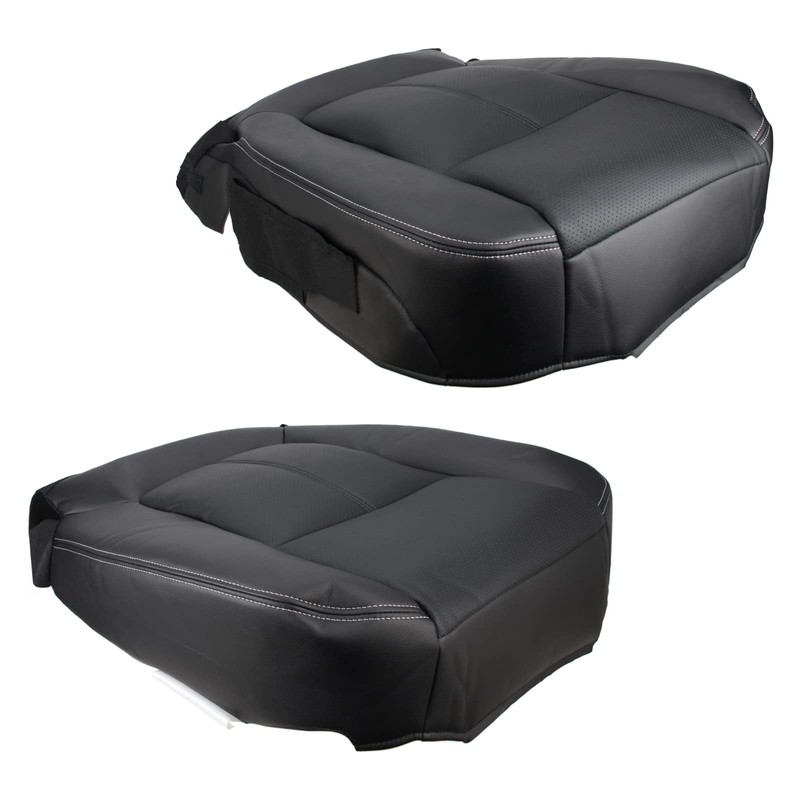 AUTOKAY Driver & Passenger Perforated Seat Cover Fits for Ford