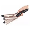 KFMX Rizador De Pelo Triple Tubo Wafflera Peinado Ondas Cabello