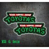 L1G 6 Inch X2 TMNT Ninja Mutant Turtle Style Decal