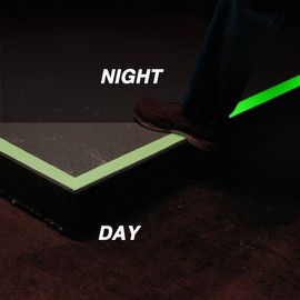 2.5 cm x 10 m Fluorescent Tape, ONTWIE Luminous Tape, Luminous Tape, Luminous Tape, Warning Tape, Waterproof Luminous Tape, Glow In The Dark, Stairs, Walls, Exit Sign, Luminous Tape