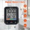 Geevon Digital Bathroom Clock, Waterproof Shower Timer with Large Touch