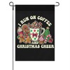 I Run On Coffee And Christmas Cheer Outdoor Flags One