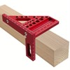 3D Multi-Angle Measuring Square Ruler, Aluminium Alloy 45°/90° Miter Triangle