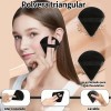 47 Brochas Maquillaje Profesional Y Herramientas Cosméticas Negro