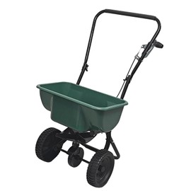 EAGWON 60LB Walk-Behind Broadcast Spreader for Seed,Fertilizer,Salt,Ice Melt, Fertilizer Spreader with Adjustable Drop Rate, Seed Spreaders for Lawns