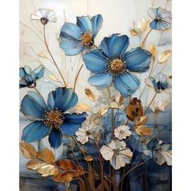 JATOK Paint by Numbers Adults, Paint by Numbers, DIY Lotus Flower with Brushes and Acrylic Paints, Hand Painted Oil Painting Canvas for Home Decor, Without Frame (40 x 50 cm)