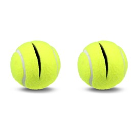 American Hospital Supply (AHS) | Yellow, Precut Walker Tennis Balls (Pair of 2) | Tennis Balls for Walker Legs