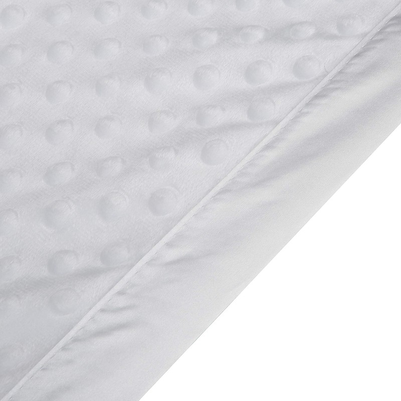 Pro Goleem Baby Soft Minky Dot Blanket with Silky Satin