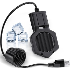 UFRYO 500W Pond Heater Submergible De-icer Cast Aluminum Chicken Water Heater,Stock Tank Heater for Livestock/Horse/Fish/Bird Bath Winter Outdoor, 10ft (500W)