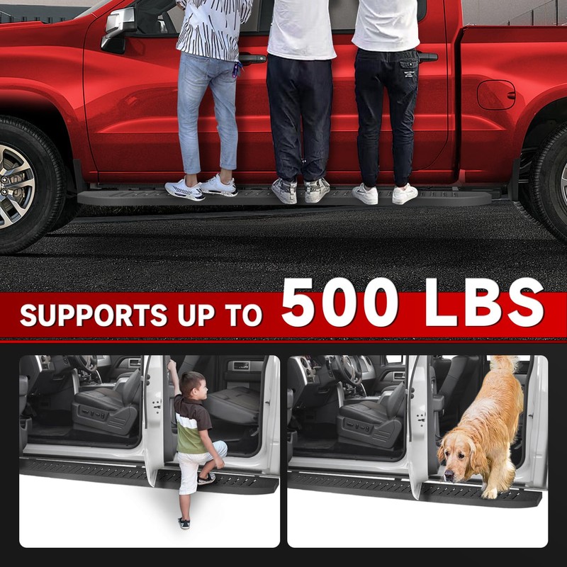 ROADGIVE Running Boards Side Steps Compatible with 2005-2023 Tacoma Crew