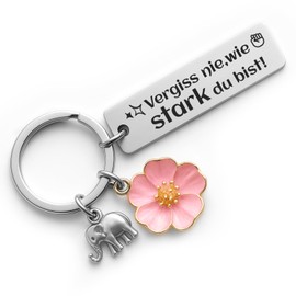 YISCOKO Gifts for Women Birthday Gift for Women Gift Keyring with Engraving Get Well Gifts Mum Sister Colleague Birthday Gift
