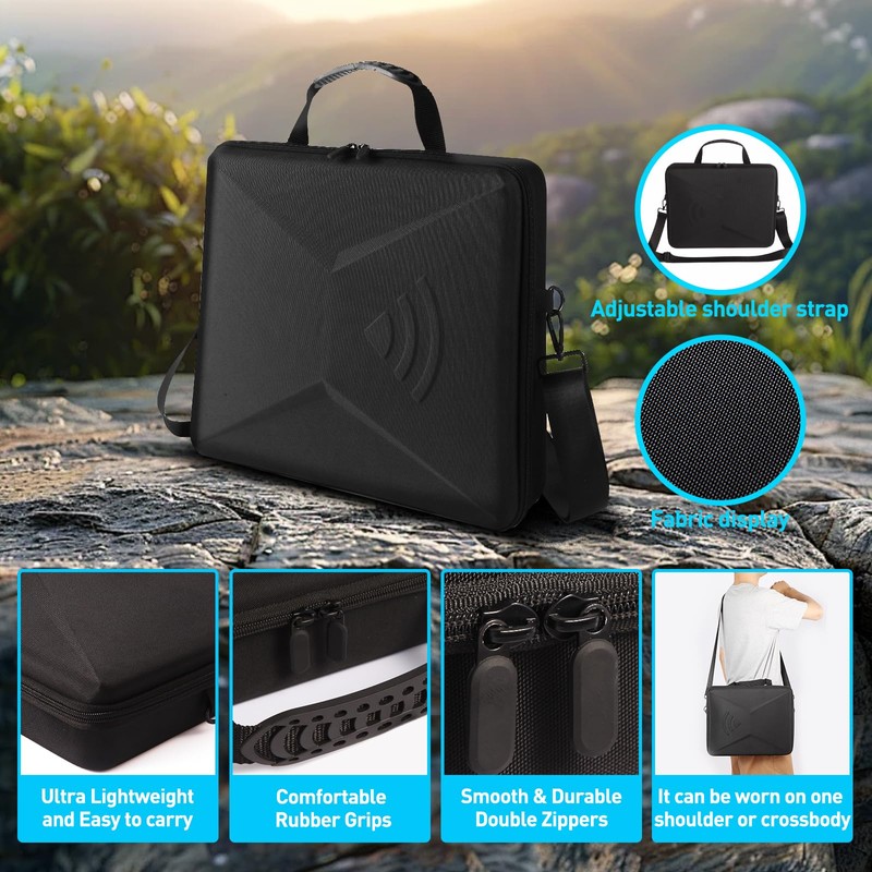 Ultra-Light Case for Starlink Mini ，Waterproof, Shockproof Starlink Case Shoulder
