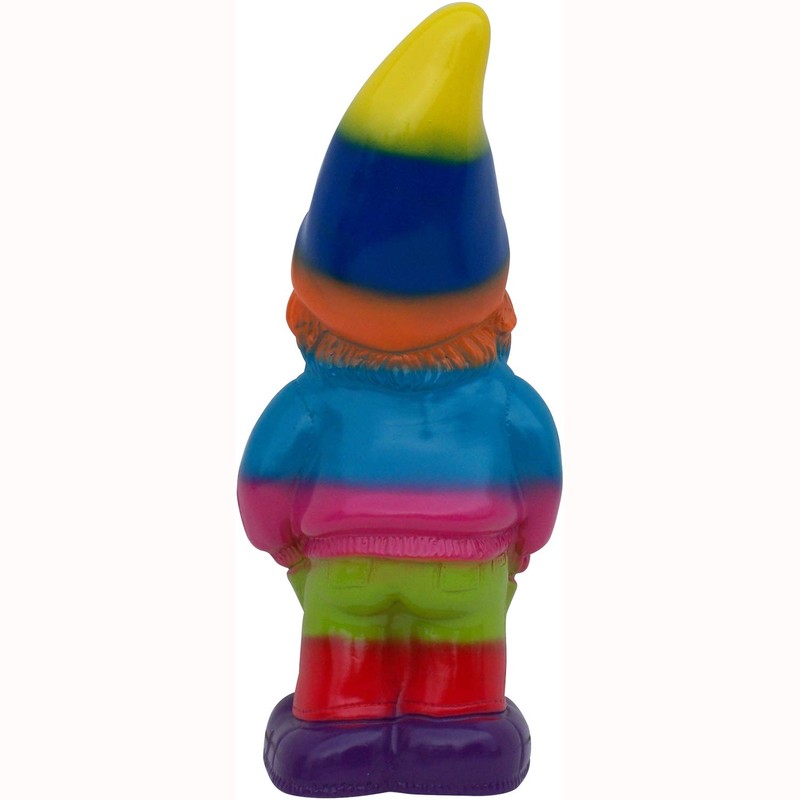 Rakso Rainbow Pride Gnome, 13", Large UV Resistant Ornament for