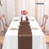 YMHPRIDE 6 Pack Table Runner Coffee Satin Table Runner, 12x72
