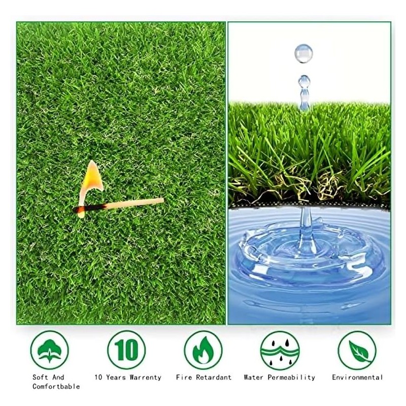 8-Pack Washable Chicken Nesting Box Pads – 12x12 Artificial Grass