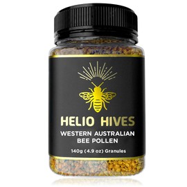 Helio Hives Bee Pollen Granules 4.9 Oz - Nature's Superfood, Superior Taste - Western Australia Pure Bee Pollen for Optimal Health