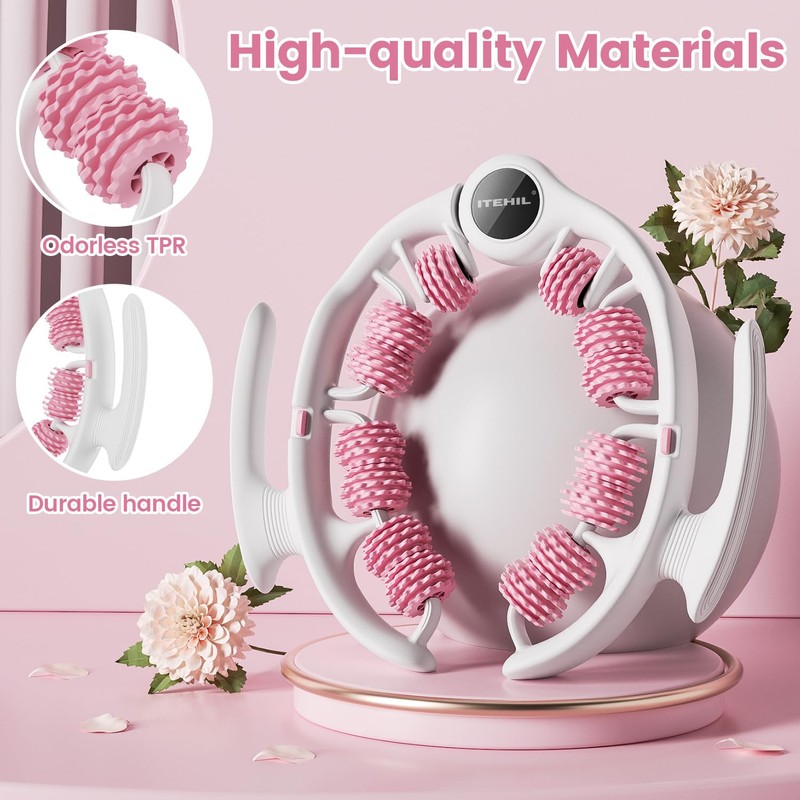 ITEHIL Lymphatic Drainage Massager, Anti Cellulite Massage Roller, Cellulite Remover