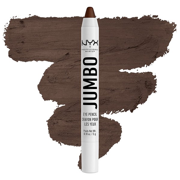 NYX PROFESSIONAL MAKEUP Jumbo Eye Pencil, Eyeshadow & Eyeliner Pencil - Frappe (Chocolate Brown)