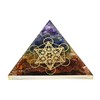 Amazing Gemstone Large Orgone Pyramid | Natural Chakra Pyramid Crystal