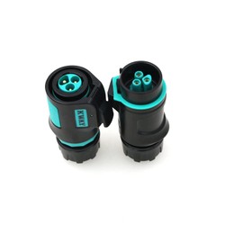 ZBLZGP IP67 Waterproof K20 Waterproof Plug and Socket Outdoor Quick Connector Flame Retardant for Outdoor Screw Mounting (3 Pin 25A, Direct Plug)
