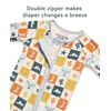 babee Reshinee Bamboo Viscose Baby Footie Pajama, Zipper Pajamas for