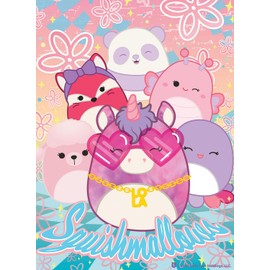Buffalo Games - Squishmallows - Squishmallow Party Pack - Multipack for Adults Challenging Puzzle Perfect for Game Nights - Finished Size Varied