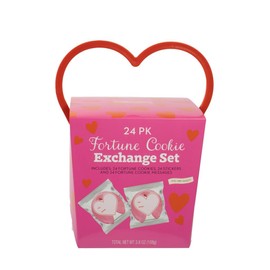 Valentine's Day Fortune Cookie Exchange Set for Classroom, 24 Count