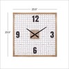 Deco 79 Farmhouse Wood Square Wall Clock, 24" x 2"