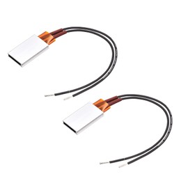 sourcing map PTC Heating Element 12V 2W-15W 70C Consistent Temperature Ceramic Thermostatic for Heating 2pcs