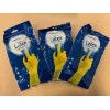 ambitex Yellow Latex Flocklined GLOVES 3 PAIRS-XL