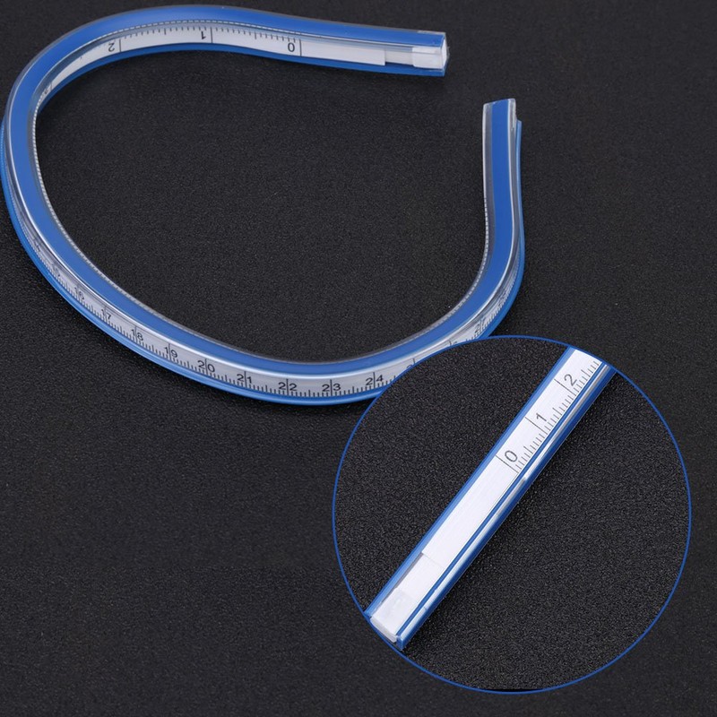Flexible Plastic Curve Rule Ruler Drafting Drawing Measure Tool Craft